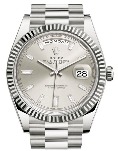 rolex day date replicas silverdial|38mm rolex day date.